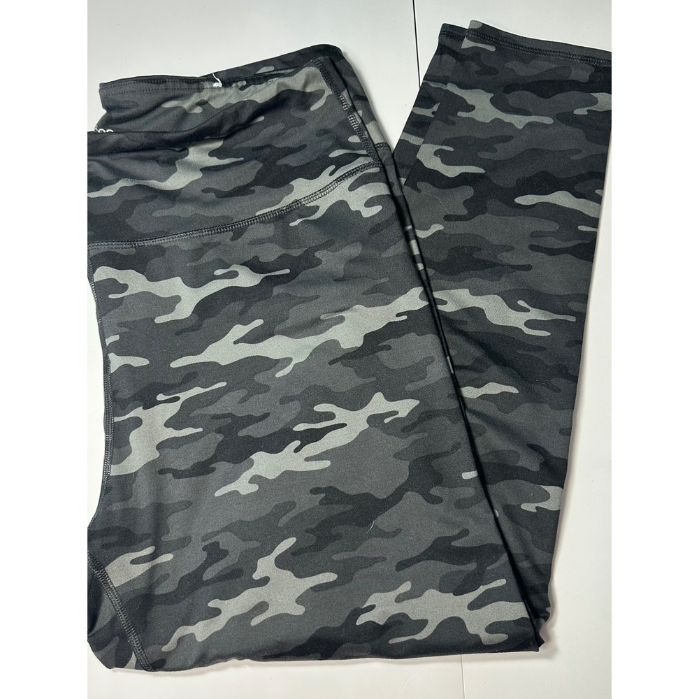 Maurices Womens XL Gray Camo High Waisted Active Leggings Camouflage Yoga Pants
